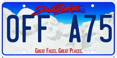 SD license plate 0FFA75