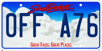 SD license plate 0FFA76