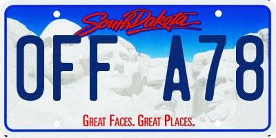 SD license plate 0FFA78