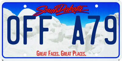 SD license plate 0FFA79