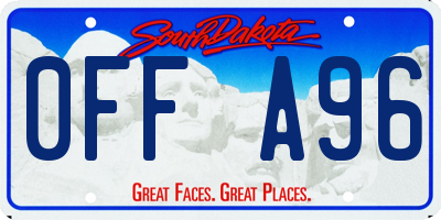 SD license plate 0FFA96