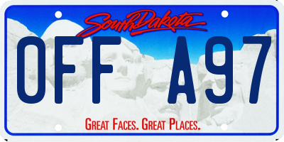 SD license plate 0FFA97