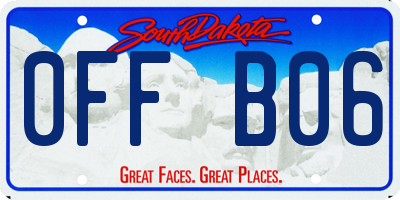 SD license plate 0FFB06