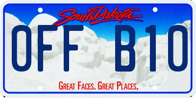 SD license plate 0FFB10