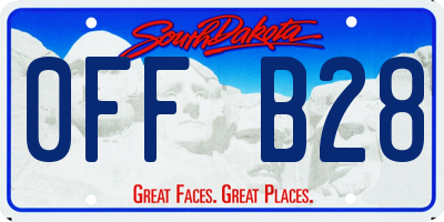 SD license plate 0FFB28