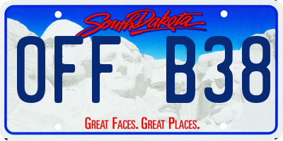 SD license plate 0FFB38