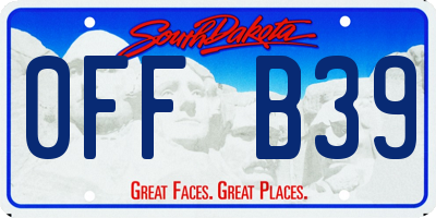 SD license plate 0FFB39