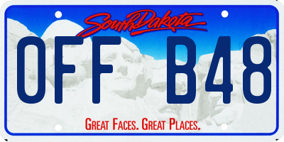 SD license plate 0FFB48