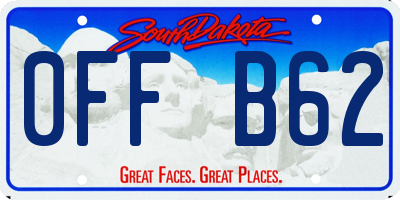 SD license plate 0FFB62