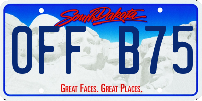 SD license plate 0FFB75