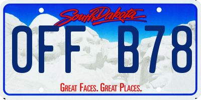 SD license plate 0FFB78