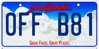 SD license plate 0FFB81