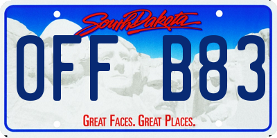 SD license plate 0FFB83