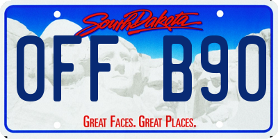 SD license plate 0FFB90