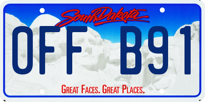 SD license plate 0FFB91