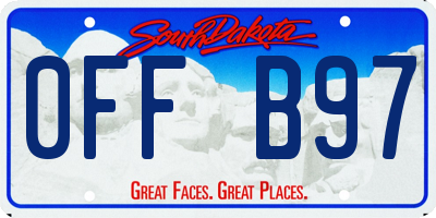 SD license plate 0FFB97