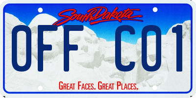 SD license plate 0FFC01
