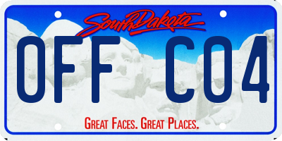 SD license plate 0FFC04