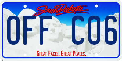 SD license plate 0FFC06