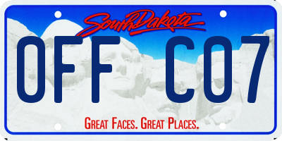 SD license plate 0FFC07