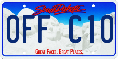 SD license plate 0FFC10