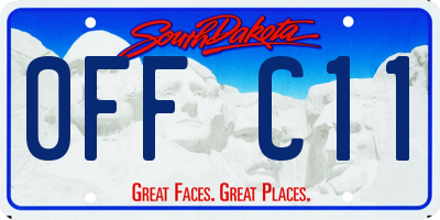 SD license plate 0FFC11