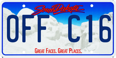 SD license plate 0FFC16