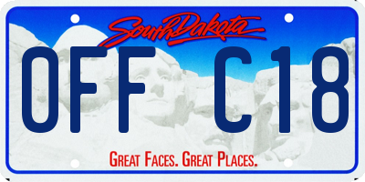 SD license plate 0FFC18
