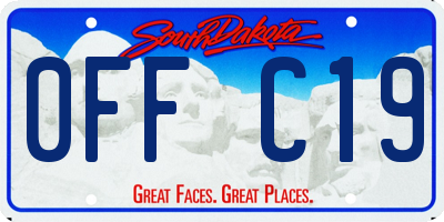 SD license plate 0FFC19