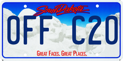 SD license plate 0FFC20