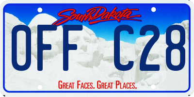 SD license plate 0FFC28