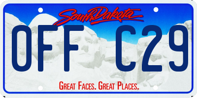SD license plate 0FFC29
