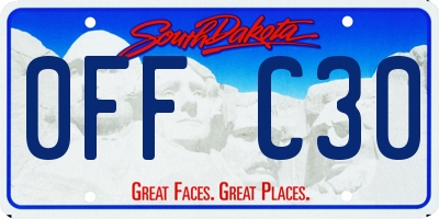 SD license plate 0FFC30