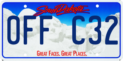 SD license plate 0FFC32