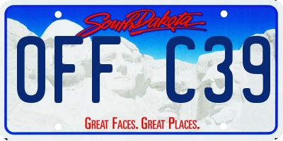 SD license plate 0FFC39