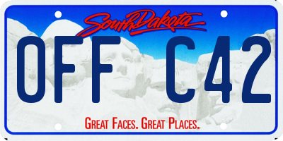 SD license plate 0FFC42