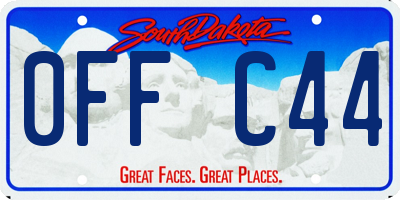 SD license plate 0FFC44