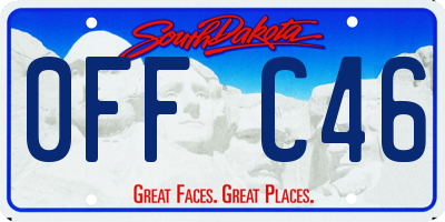 SD license plate 0FFC46