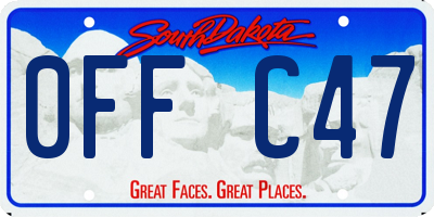 SD license plate 0FFC47