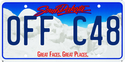 SD license plate 0FFC48
