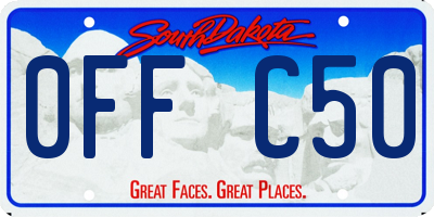 SD license plate 0FFC50