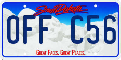 SD license plate 0FFC56