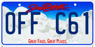 SD license plate 0FFC61