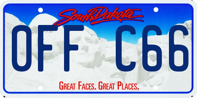 SD license plate 0FFC66