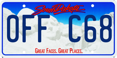 SD license plate 0FFC68