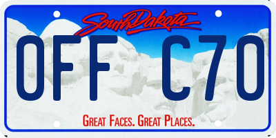 SD license plate 0FFC70