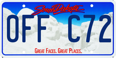 SD license plate 0FFC72