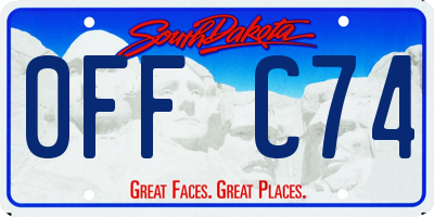 SD license plate 0FFC74