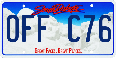 SD license plate 0FFC76