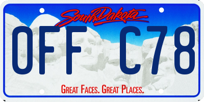 SD license plate 0FFC78